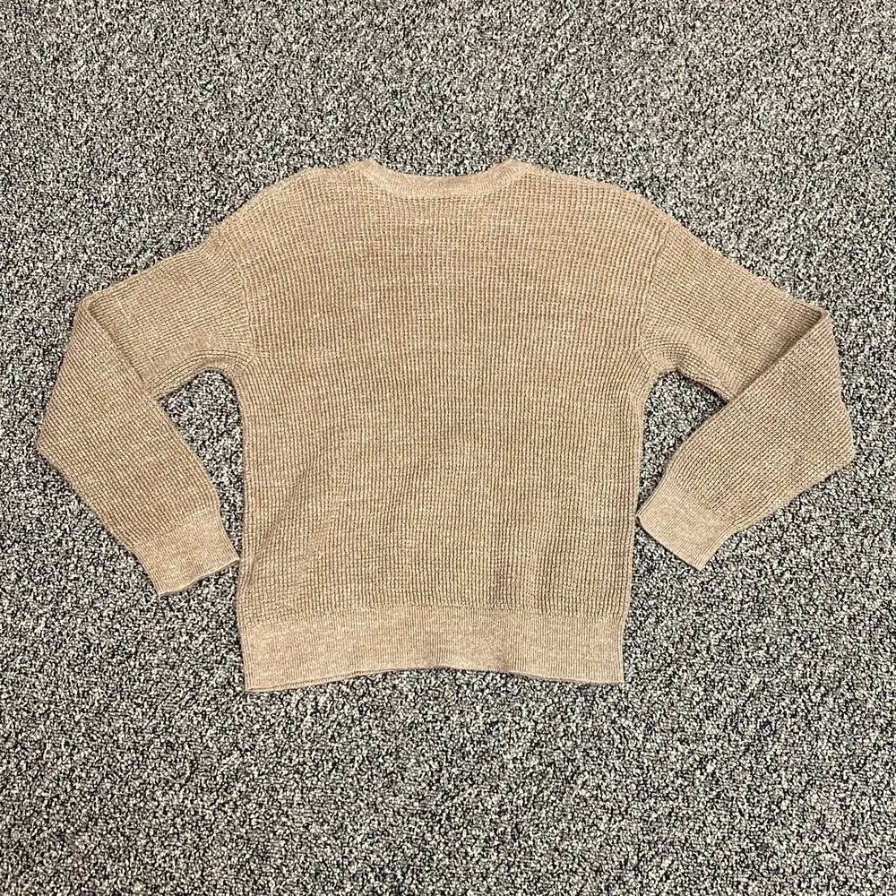 GAP Kids Tan Knit Sweater | Size L | Minimalist Neutral